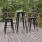 Flash Furniture 23.75 RD Bar Top Table Black Poly Top/Black Frame JJ-T14623H-60-BKBK-GG - alternate 8